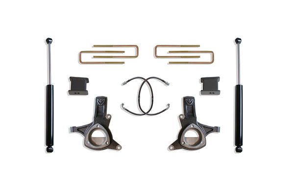 MaxTrac 5" Lift Kit (Max Trac Shocks) (Stamped Steel Arms) — 2016-2018 Chevrolet Silverado 1500 / 2016-2018 GMC Sierra 1500