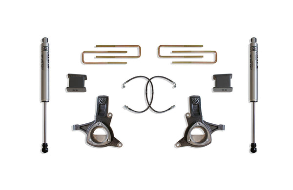 MaxTrac 5" LIFT KIT (FOX SHOCKS) — 2016-2018 Chevy Silverado 1500 / GMC Sierra 1500 (STAMPED STEEL ARMS)