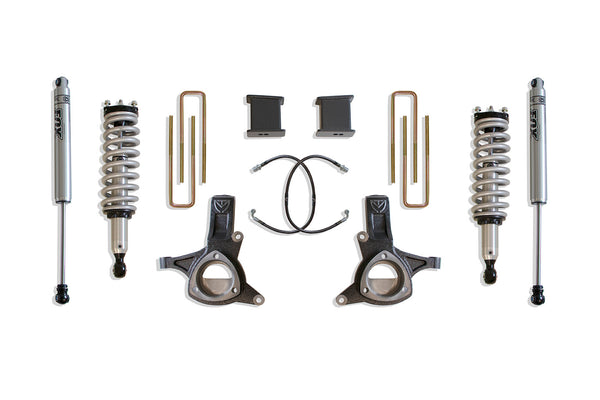 MaxTrac 7" Lift Kit (FOX SHOCKS) — 2016-2018 Chevy Silverado 1500 / GMC Sierra 1500 (Stamped Steel Arms)