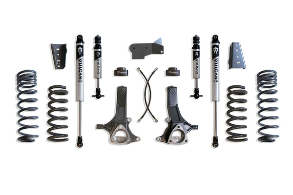 MaxTrac 7" Lift Kit (VULCAN IFP SHOCKS) — Grey Powdercoat — 2009-2024 Ram 1500 & 2019-2024 Ram 1500 Classic (K882470V)