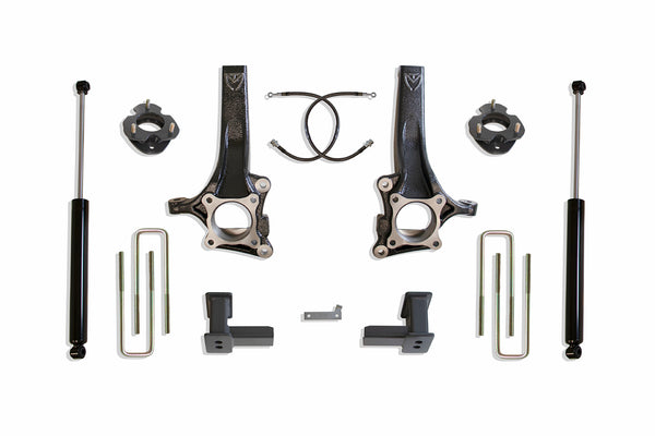 7" Lift Kit (MAX TRAC SHOCKS) — Grey Powdercoat — MaxPro, 2WD — 2015-2020 Ford F-150 (K883274)