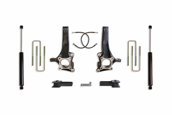 4" Lift Kit (MAX TRAC SHOCKS) — Grey Powdercoat — MaxPro — 2009-2014 Ford F-150 (K883442)