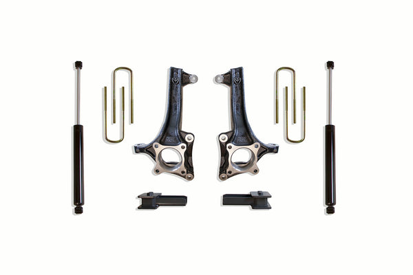 4" Lift Kit (MAX TRAC SHOCKS) — Grey Powdercoat — 2021-2025 Ford F-150 (K884142)