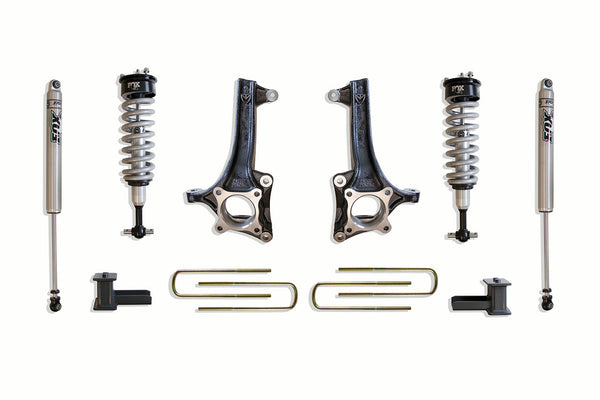 MaxTrac 6" Lift Kit (FOX SHOCKS) — Grey Powdercoat — 2021-2025 Ford F-150 (K884164F)