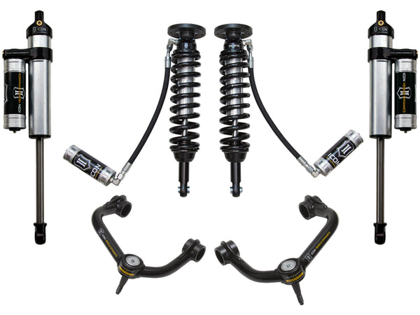 ICON 2009-2013 Ford F-150 4WD, 1.75-2.63" Lift, Stage 4 Suspension System, Tubular