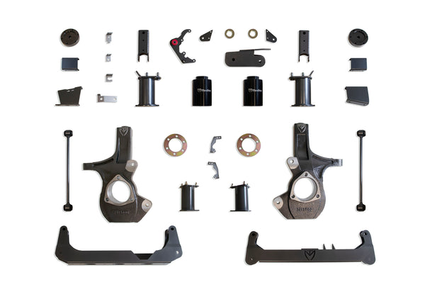 MaxTrac 7" Crossmember Lift Kit — Grey Powdercoat (K941275)