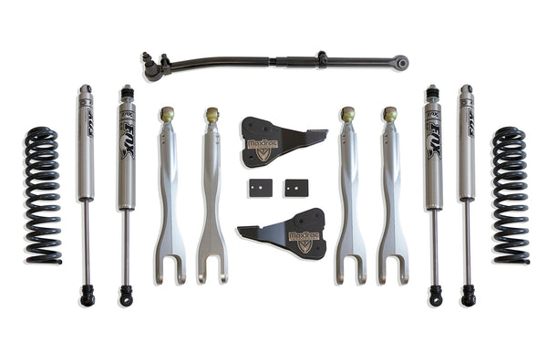 MaxTrac 2.5" Lift Kit W/ 4-LINKS (FOX SHOCKS) — Grey Powdercoat — 2020-2022 Ford F-250 / F-350 Super Duty (K943325FL)