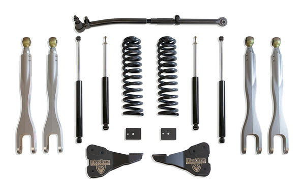 MaxTrac 2.5" Lift Kit with 4-Links (Max Trac Shocks) — Grey Powdercoat — 2020-2022 Ford F-250 / F-350 Super Duty (K943325L)