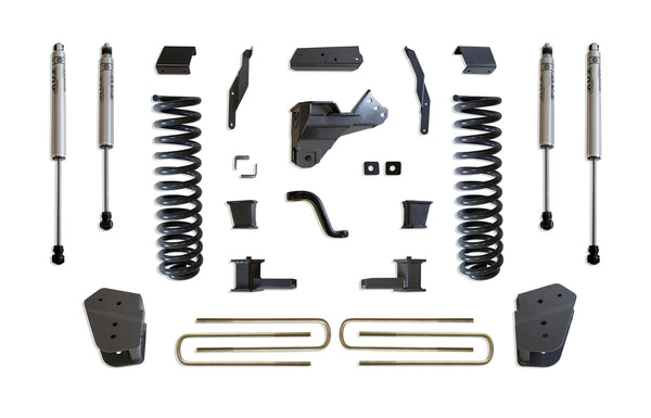 MaxTrac Ensemble de rehaussement 4 po (amortisseurs FOX) — revêtement en poudre gris — 2020-2022 Ford F-250 / F-350 Super Duty (K943341F)