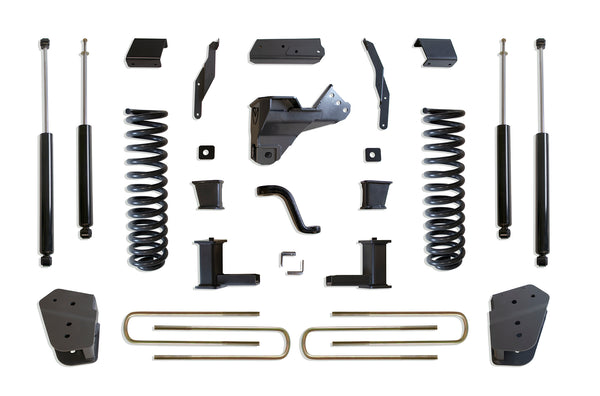 MaxTrac Ensemble de rehaussement 6 po (amortisseurs MAX TRAC) — revêtement en poudre gris — 2020-2022 Ford F-250 / F-350 Super Duty (K943362)