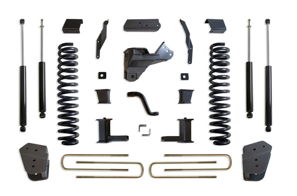 MaxTrac Ensemble de rehaussement 8 po (amortisseurs MAX TRAC) — revêtement en poudre gris — 2020-2022 Ford F-250 / F-350 Super Duty (K943385)
