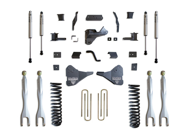 MaxTrac 4" Lift Kit W/ 4-LINKS (FOX SHOCKS) — Grey Powdercoat — 2023-2025 Ford F-250 / F-350 Super Duty (K944341FL)