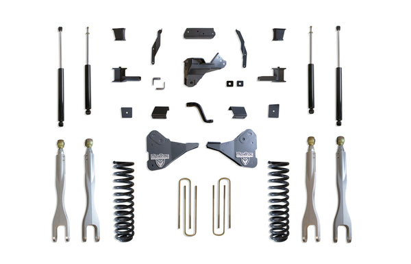 MaxTrac 4" Lift Kit with 4-Links (Max Trac Shocks) — Grey Powdercoat — 2023-2025 Ford F-250 / F-350 Super Duty (K944341L)
