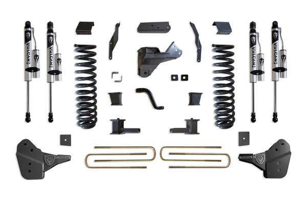 MaxTrac 4" Lift Kit (Vulcan Reservoir Shocks) — Grey Powdercoat — 2023-2025 Ford F-250 / F-350 Super Duty (K944341VR)