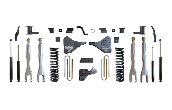 MaxTrac 6" Lift Kit with 4-Links (Max Trac Shocks) — Grey Powdercoat — 2023-2025 Ford F-250 / F-350 Super Duty (K944362L)