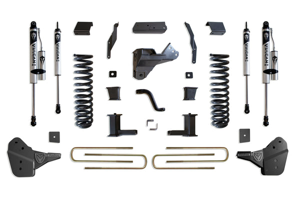 MaxTrac 6" Lift Kit (Vulcan Reservoir Shocks) — Grey Powdercoat — 2023-2025 Ford F-250 / F-350 Super Duty (K944362VR)