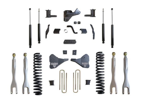 MaxTrac 8" Lift Kit with 4-Links (Max Trac Shocks) — Grey Powdercoat — 2023-2025 Ford F-250 / F-350 Super Duty (K944385L)