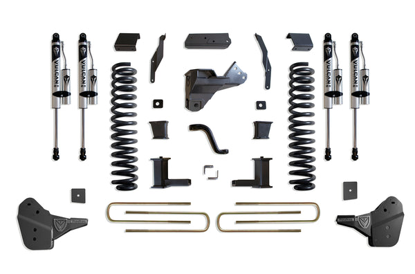 MaxTrac 8" Lift Kit (Vulcan Reservoir Shocks) — Grey Powdercoat — 2023-2025 Ford F-250 / F-350 Super Duty (K944385VR)