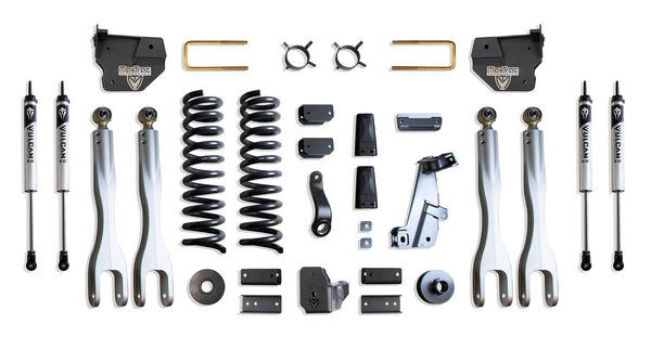 MaxTrac 8" Lift Kit with 4-Links (Vulcan Shocks) — Grey Powdercoat — 2014-2018 Ram 2500 (K947285VL)