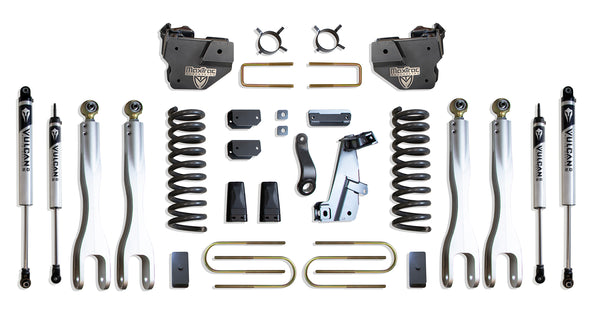 MaxTrac 6" Lift Kit with 4-Links (Vulcan Shocks) — Grey Powdercoat — 2013-2018 Ram 3500 (K947363VL)