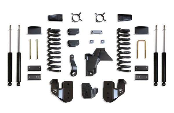 MaxTrac Ensemble de rehaussement 6 po (amortisseurs Max Trac) (suspension pneumatique arrière d'origine) — revêtement en poudre gris — 2019-2026 Ram 2500 (K947463A)