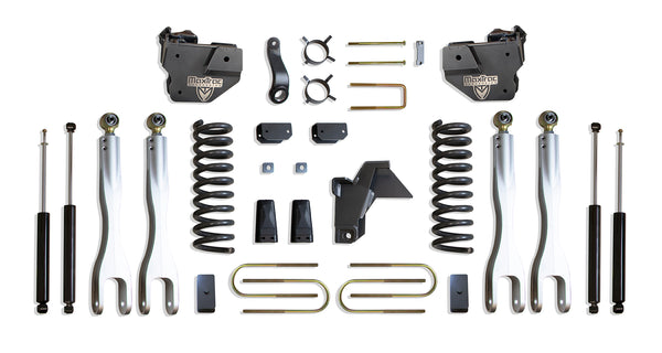 MaxTrac 6" Lift Kit with 4-Links (Max Trac Shocks) — Grey Powdercoat — 2019-2024 Ram 3500 (K947563L)