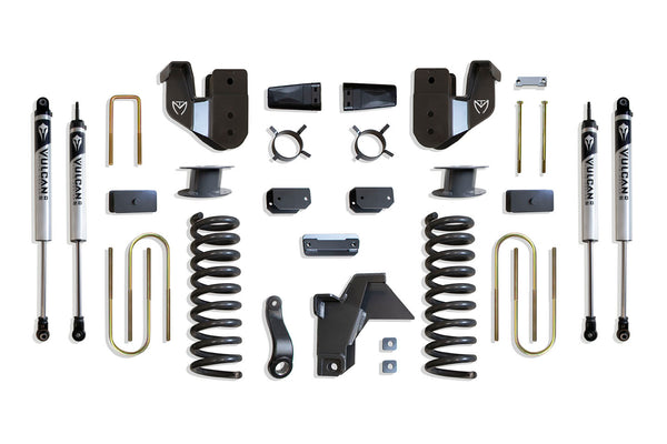 MaxTrac 6" Lift Kit (Vulcan Shocks) (Factory Rear Air Ride) — Grey Powdercoat — 2019-2024 Ram 3500 (K947563VA)