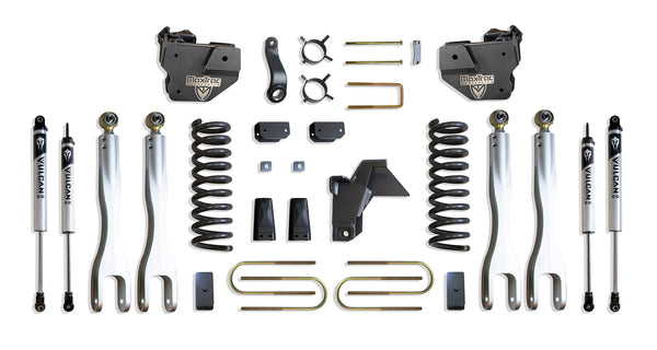 MaxTrac 6" Lift Kit with 4-Links (Vulcan Shocks) — Grey Powdercoat — 2019-2024 Ram 3500 (K947563VL)