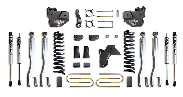 MaxTrac 8" Lift Kit with 4-Links (Vulcan Shocks) — Grey Powdercoat — 2019-2024 Ram 3500 (K947585VL)
