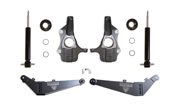 MaxTrac 3"/4" Lowering Kit — Grey Powdercoat (KS330834)