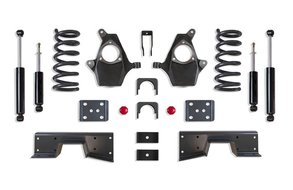 MaxTrac 3"/5" Lowering Kit — Grey Powdercoat — V6, 2WD — 1999-2006 Chevy Silverado 1500 / GMC Sierra 1500 (KS330935-6)