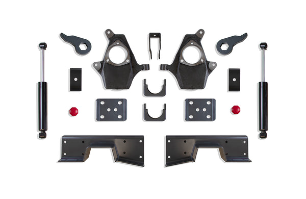 MaxTrac 4"/6" Lowering Kit — Grey Powdercoat — 1999-2006 Chevy Silverado 1500 / GMC Sierra 1500 & 2001-2006 Chevy Silverado 1500 HD / GMC Sierra 1500 HD (KS330946T)