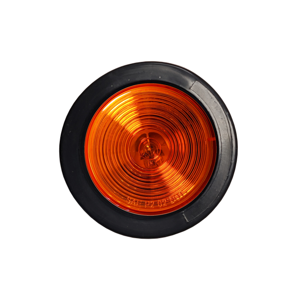 Uni-Bond Lighting 2.5" Round Sealed Amber Open Grommet & Pigtail Kit