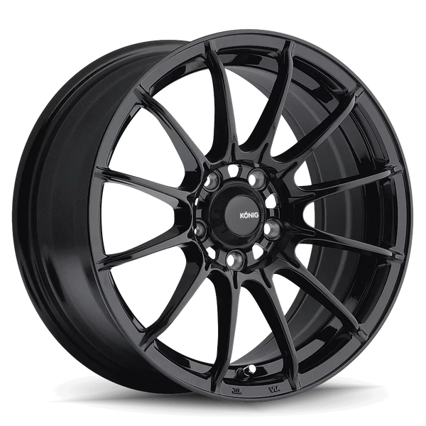 Konig Dial In Wheel 15x8 4x100 ET25 Gloss Black