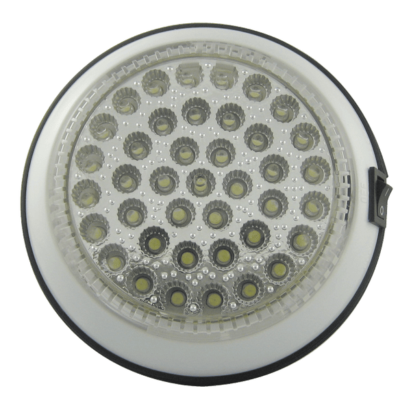 Uni-Bond Lighting LED 6In Round White Utility/Dome Lamp On/Off Switch 40Diodes (LDL6000C)