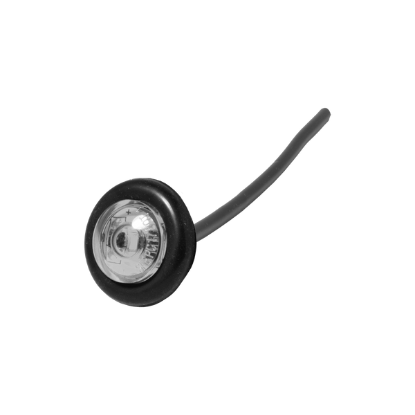 Uni-Bond Lighting LED Compact Side Marker Lamp with Grommet Clear Lens Amber