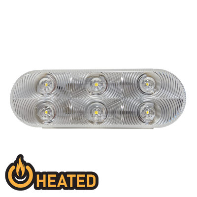 Uni-Bond Lighting LED Heated Tail Lamps 6Diodes Clear