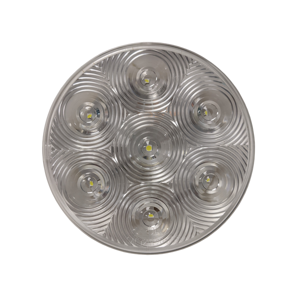 Uni-Bond Lighting Feu de recul DEL rond 4 po transparent 7 diodes