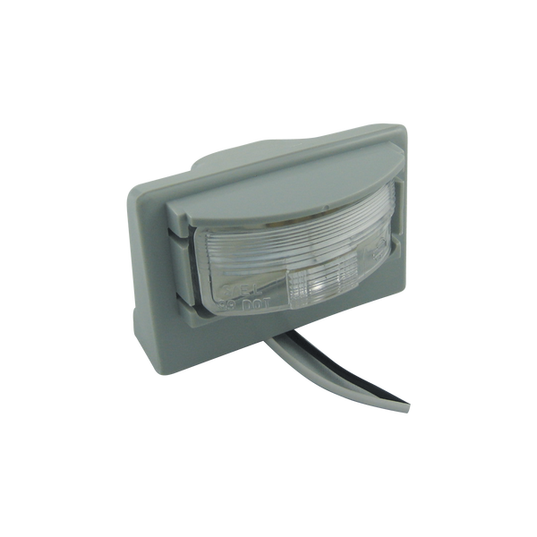 Uni-Bond Lighting Grey License Lamp Complete with Light & Pigtail
