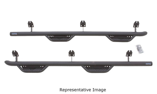 Lund Terrain HX Step Black Cab Length Nerf Steps - 07-13 Silverado/Sierra 1500 Crew Cab