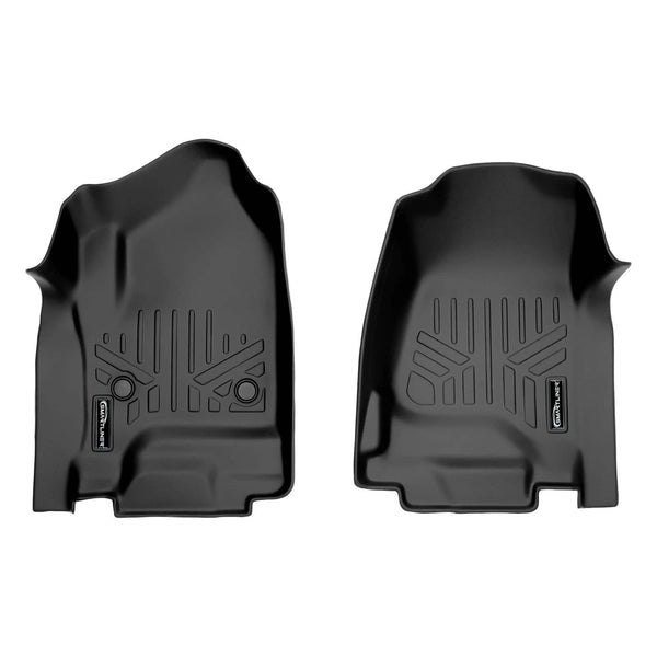 Smart Liners Maxliner Black Front Floor Liner - Silverado/Sierra 2019 1500 Extended Cab