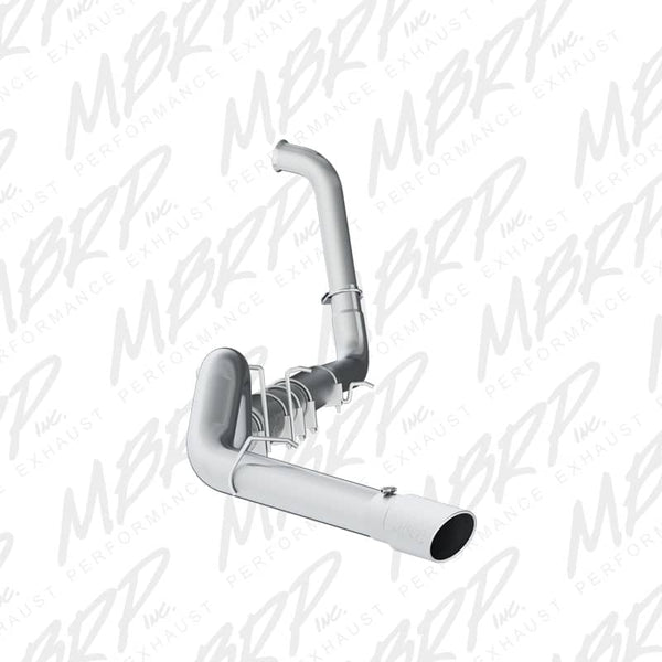 MBRP 5" Turbo Back Aluminum Single Exhaust - 03-07 Super Duty 6.0L Diesel - Single Side Exit