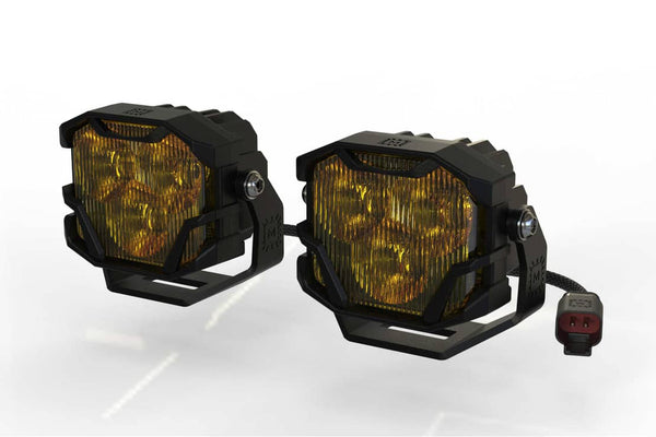 Morimoto 4BANGER Hxb LED Wide/Yellow Pod Set (BRACKETS & HARNESS SOLD SEPERATELY) - Gen 2
