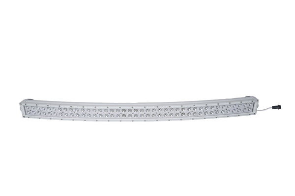 Race Sport Barre lumineuse enveloppante à double rangée de qualité marine 42.5 po à coque blanche avec DEL haute intensité 240 watts 80 x 3W