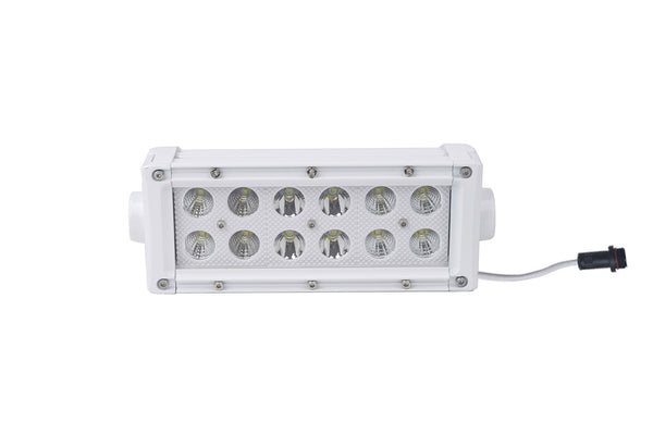 Race Sport Barre lumineuse droite à double rangée de qualité marine 8.25 po avec DEL haute intensité 36 watts 12 x 3W