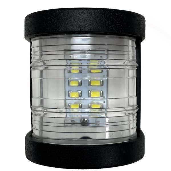 Race Sport Feu DEL marin BLANC de mât ou de poupe 12V-24V avec coque noire