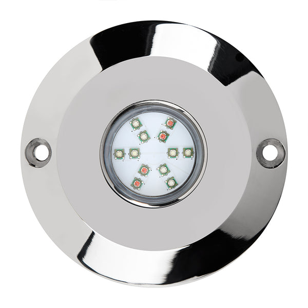Race Sport Système d'éclairage DEL sous-marin HydroBLAST 1 module 60 watts - acier inoxydable marin 316 - RGB multicolore