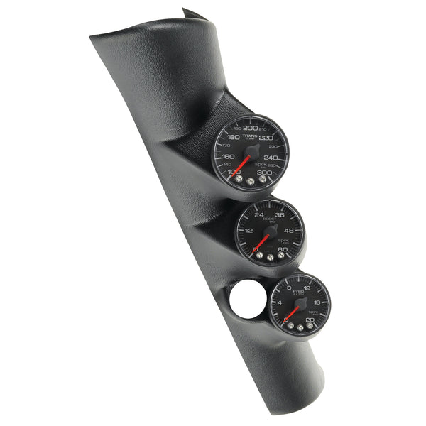 AutoMeter Pillar Kit, 0-60 PSI/0-2000 F/100-300 F, 98-02 Dodge Ram, W/ Speaker