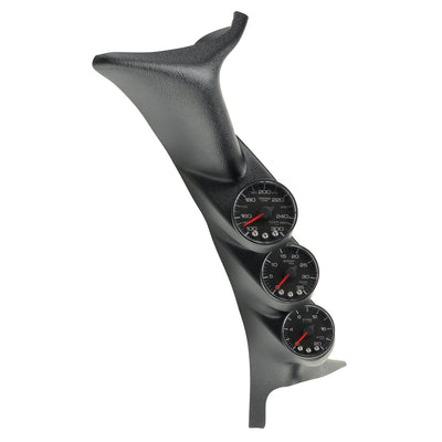 AutoMeter Pillar Kit, 0-35 PSI/0-2000 F/100-300 F, 99-07 Ford Superduty, Spek-Pro, Black (P73010)