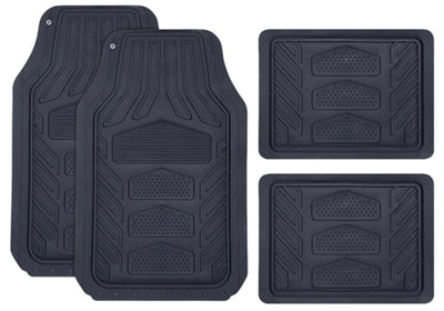 Plasticolor Weatherpro™ Logo 4 PC Black Floor Mats Set
